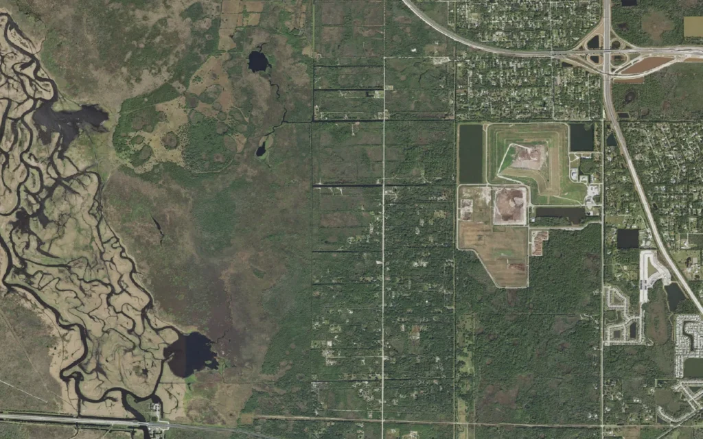 HVAC service area in West Canaveral Groves