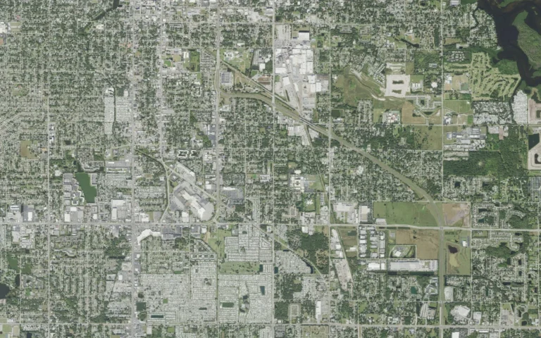 Aerial view centered on West Samoset, Florida