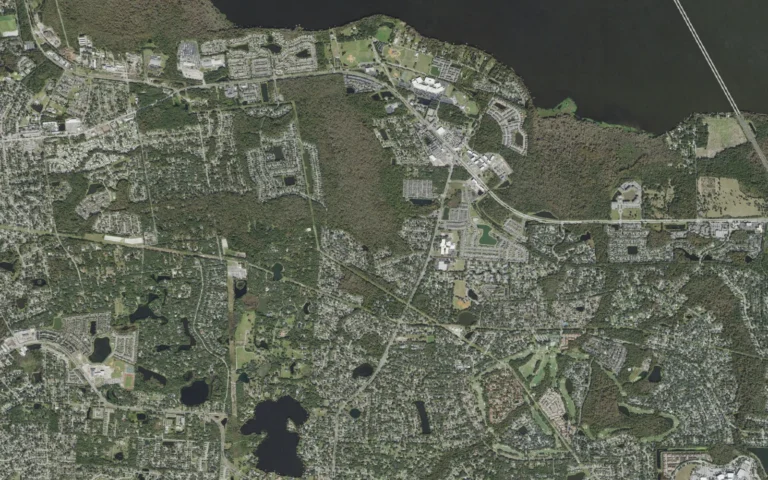 Aerial view centered on Winter Springs, Florida
