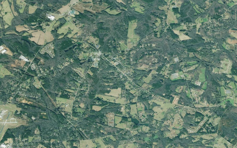 Aerial view centered on Winterville, Georgia
