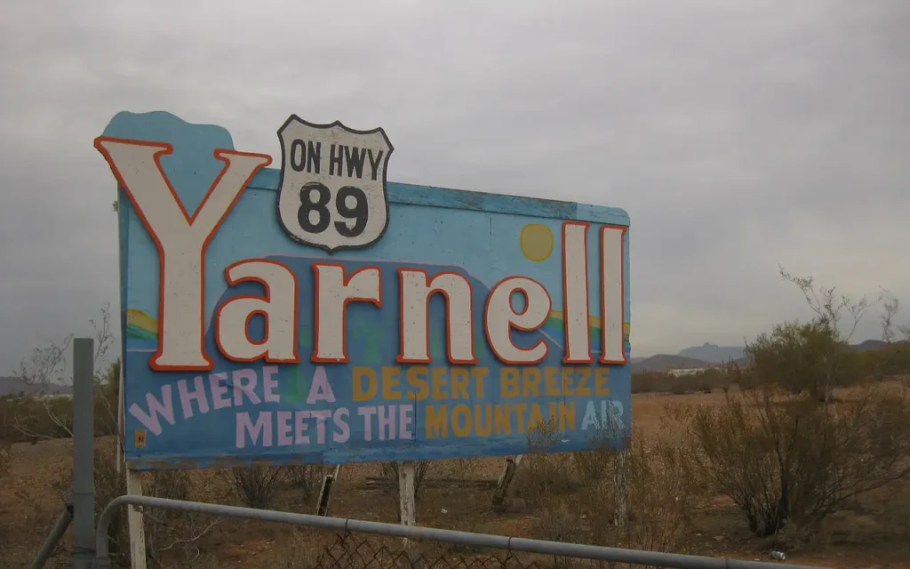 HVAC service area in Yarnell
