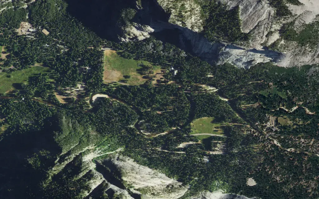 HVAC service area in Yosemite Valley