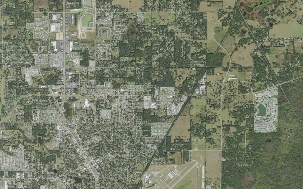 HVAC service area in Zephyrhills North