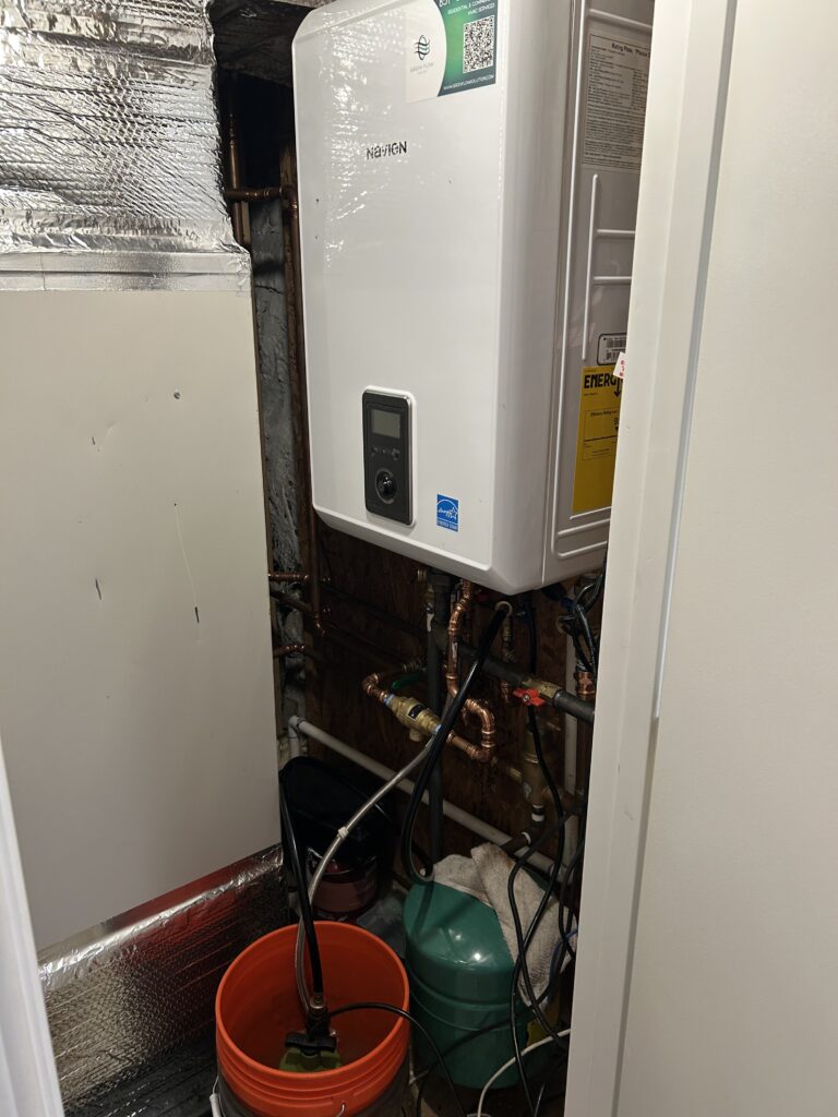 Navien Boiler Maintenance & Descaling in Hingham, MA project photo