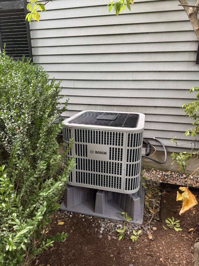 Two Bosch Heat Pump Systems Installation With Unico High Velocity System in Wellesley, MA project photo