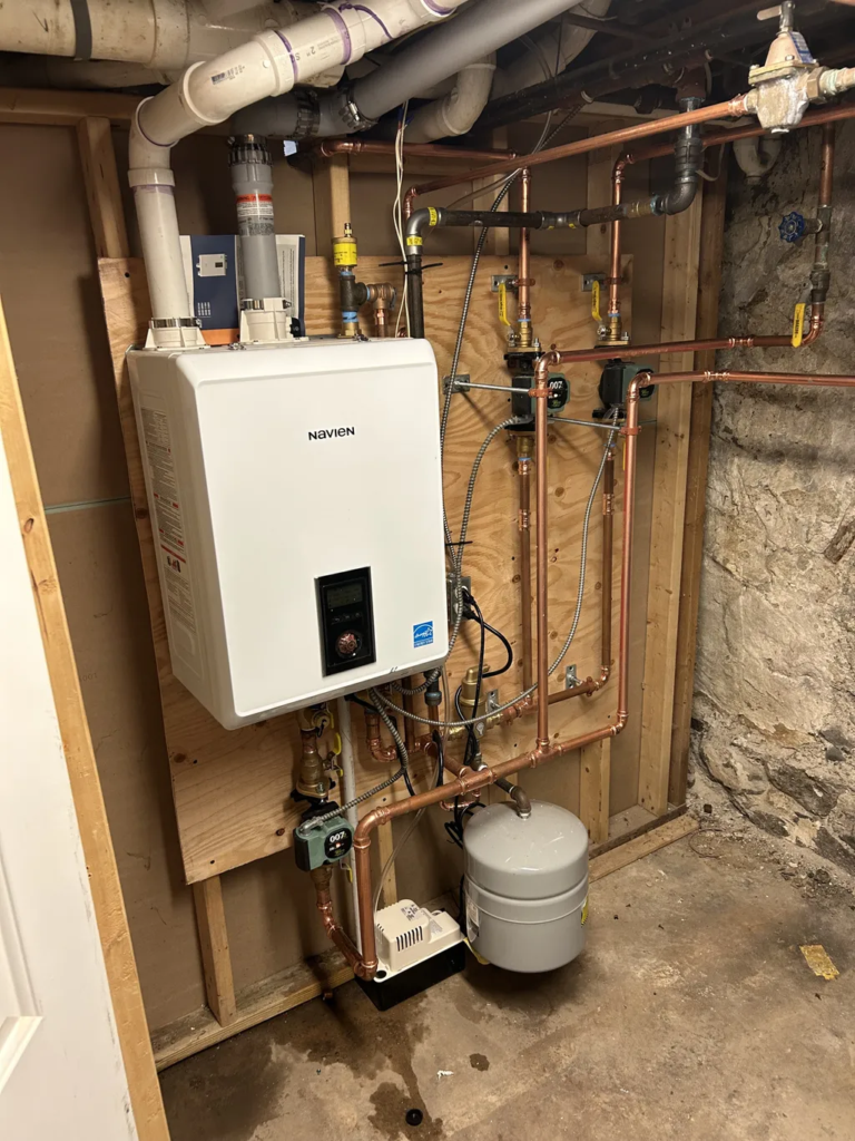 Navien Boiler Installation in Brookline, MA project photo