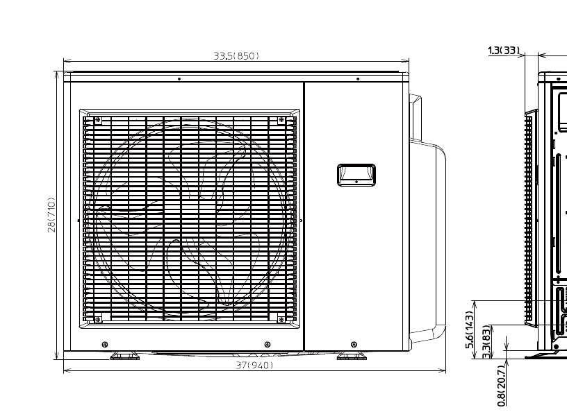 Sharp AE-X3M24BU product image